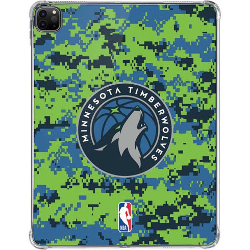 NBA Minnesota Timberwolves Digi Camo iPad Pro 11in (2024) Clear Case