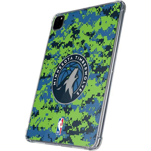 NBA Minnesota Timberwolves Digi Camo iPad Pro 11in (2024) Clear Case