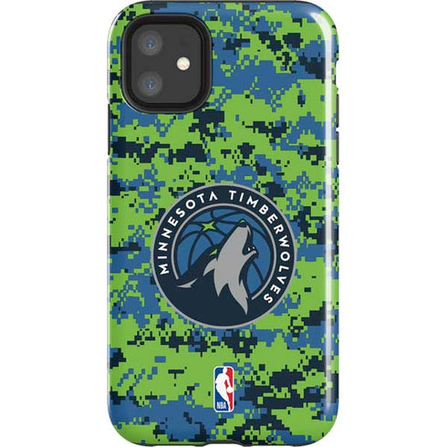 NBA Minnesota Timberwolves Digi Camo iPhone 11 Impact Case