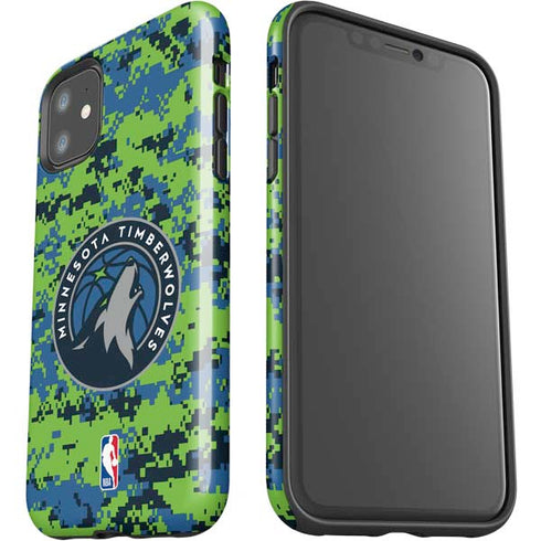 NBA Minnesota Timberwolves Digi Camo iPhone 11 Impact Case