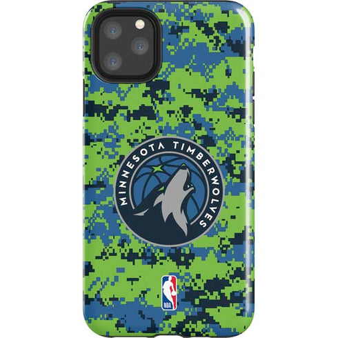 NBA Minnesota Timberwolves Digi Camo iPhone 11 Pro Max Impact Case