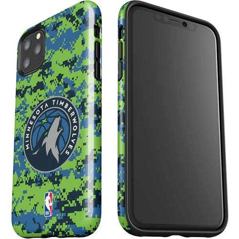 NBA Minnesota Timberwolves Digi Camo iPhone 11 Pro Max Impact Case