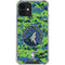 NBA Minnesota Timberwolves Digi Camo iPhone 12 Clear Case