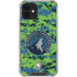 NBA Minnesota Timberwolves Digi Camo iPhone 12 Clear Case