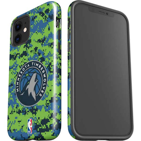 NBA Minnesota Timberwolves Digi Camo iPhone 12 Impact Case