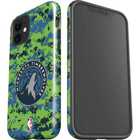 NBA Minnesota Timberwolves Digi Camo iPhone 12 Mini Impact Case