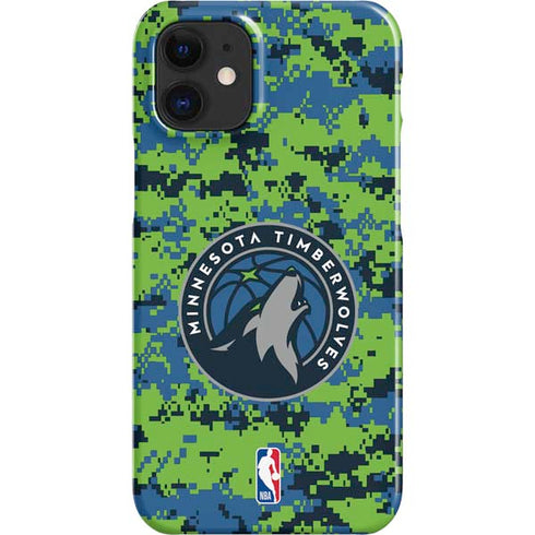 NBA Minnesota Timberwolves Digi Camo iPhone 12 Mini Lite Case