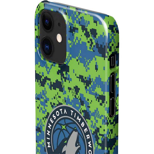 NBA Minnesota Timberwolves Digi Camo iPhone 12 Mini Lite Case