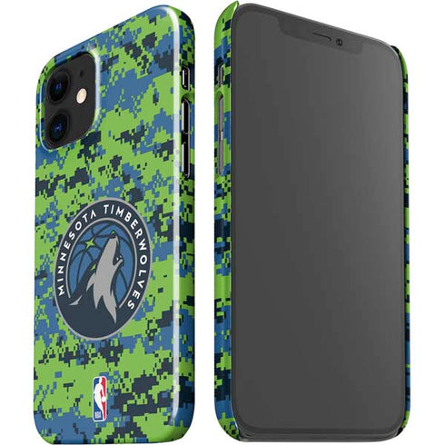 NBA Minnesota Timberwolves Digi Camo iPhone 12 Mini Lite Case