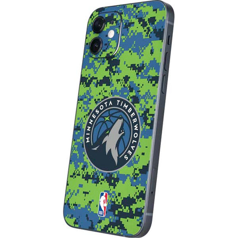NBA Minnesota Timberwolves Digi Camo iPhone 12 Mini Skin