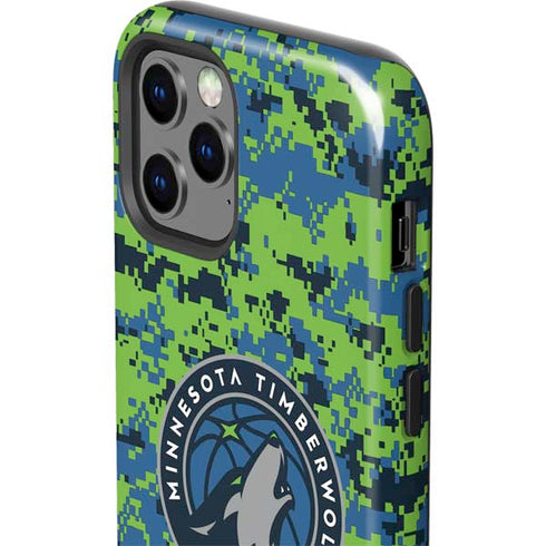 NBA Minnesota Timberwolves Digi Camo iPhone 12 Pro Impact Case