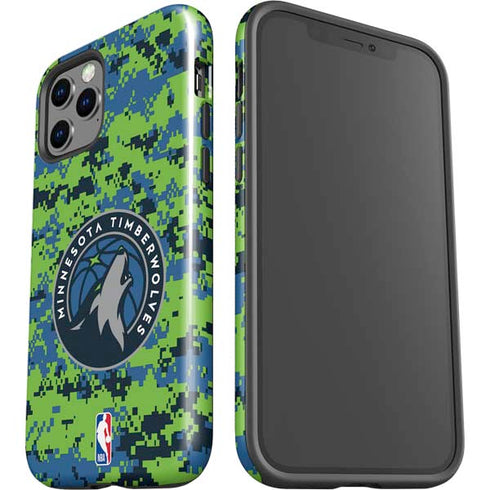 NBA Minnesota Timberwolves Digi Camo iPhone 12 Pro Impact Case