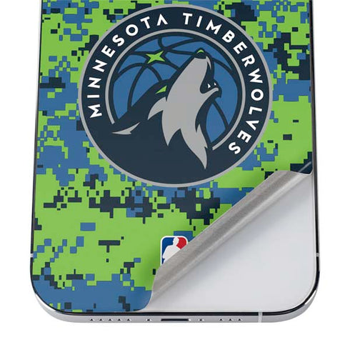NBA Minnesota Timberwolves Digi Camo iPhone 12 Pro Skin