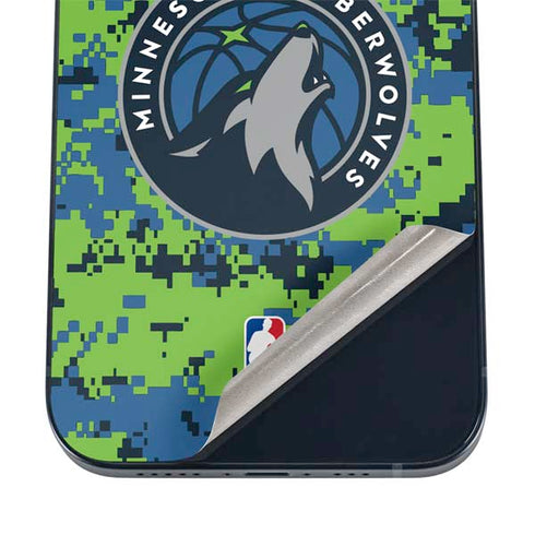 NBA Minnesota Timberwolves Digi Camo iPhone 12 Skin