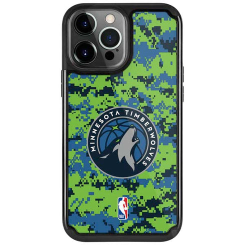 NBA Minnesota Timberwolves Digi Camo iPhone Cases