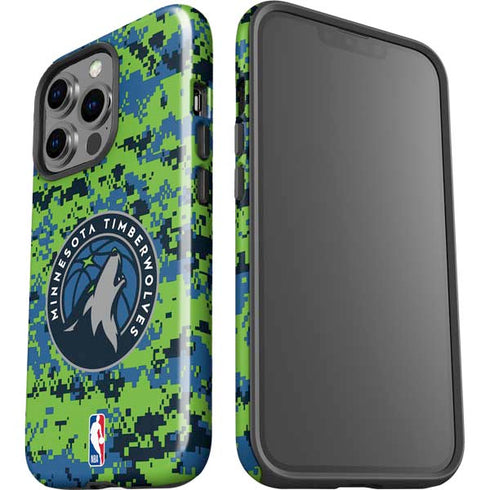 NBA Minnesota Timberwolves Digi Camo iPhone 13 Pro Impact Case