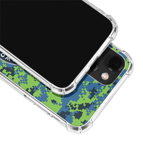 NBA Minnesota Timberwolves Digi Camo iPhone 14 Clear Case
