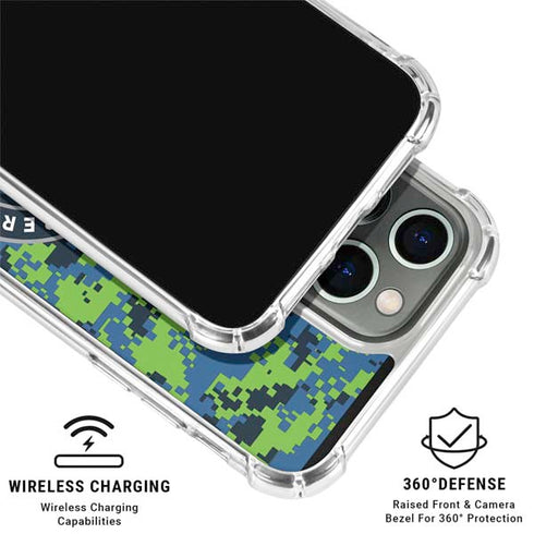 NBA Minnesota Timberwolves Digi Camo iPhone 16 Pro Clear Case