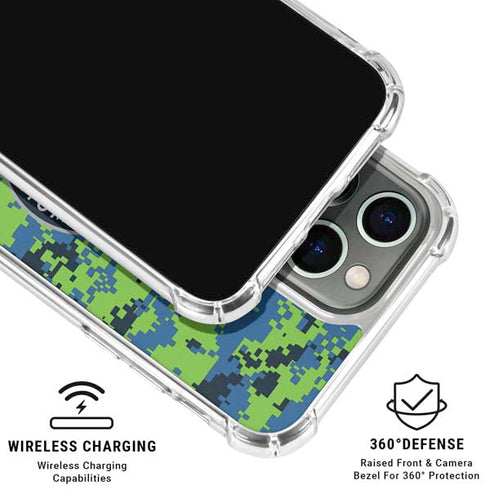 NBA Minnesota Timberwolves Digi Camo iPhone 16 Pro Max Clear Case