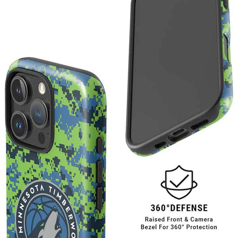 NBA Minnesota Timberwolves Digi Camo iPhone 16 Pro Max Magsafe Impact Case