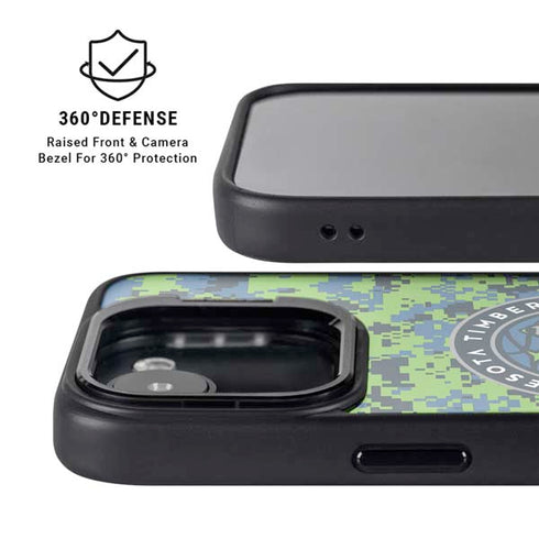 NBA Minnesota Timberwolves Digi Camo iPhone 16e Kickstand Case