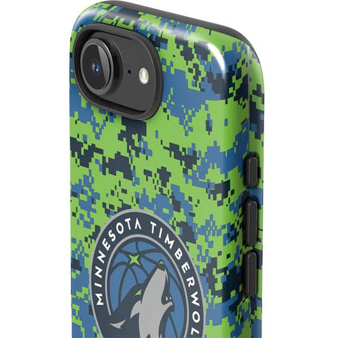 NBA Minnesota Timberwolves Digi Camo iPhone 16e Impact Case
