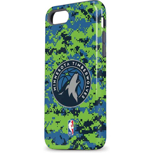 NBA Minnesota Timberwolves Digi Camo iPhone 8 Pro Case