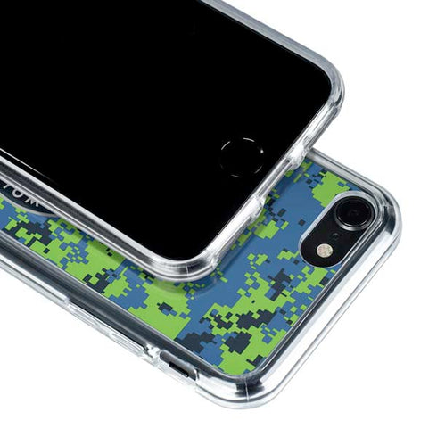 NBA Minnesota Timberwolves Digi Camo iPhone SE (2nd & 3rd Gen) Clear Case