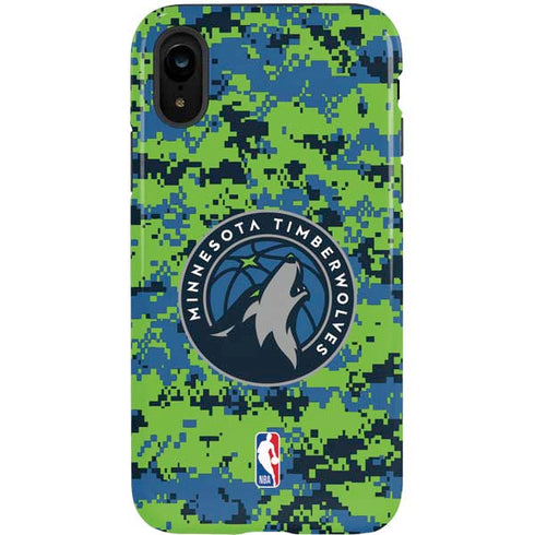 NBA Minnesota Timberwolves Digi Camo iPhone XR Pro Case