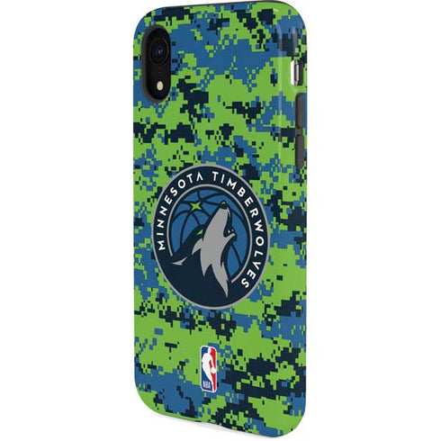 NBA Minnesota Timberwolves Digi Camo iPhone XR Pro Case