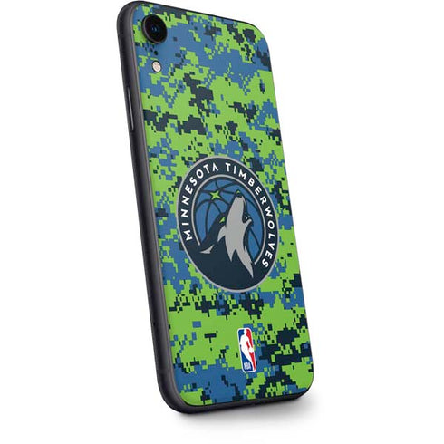 NBA Minnesota Timberwolves Digi Camo iPhone XR Skin