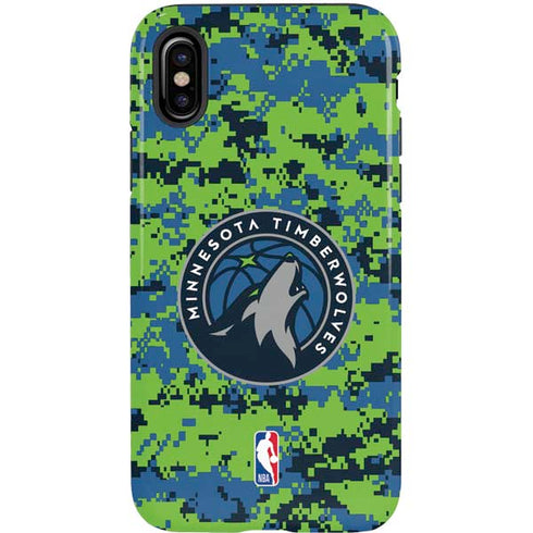 NBA Minnesota Timberwolves Digi Camo iPhone XS Pro Case