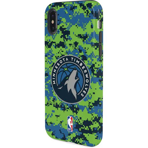 NBA Minnesota Timberwolves Digi Camo iPhone XS Pro Case