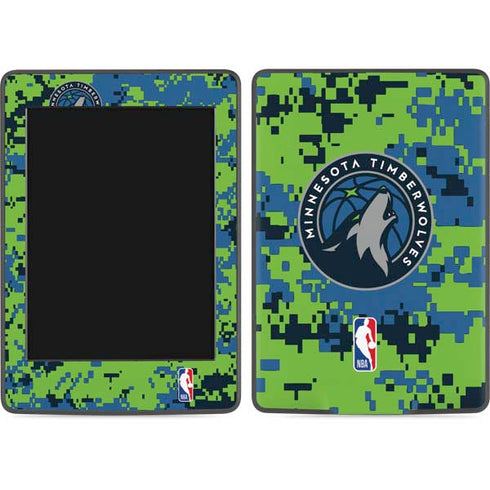 NBA Minnesota Timberwolves Digi Camo Amazon Kindle Skin