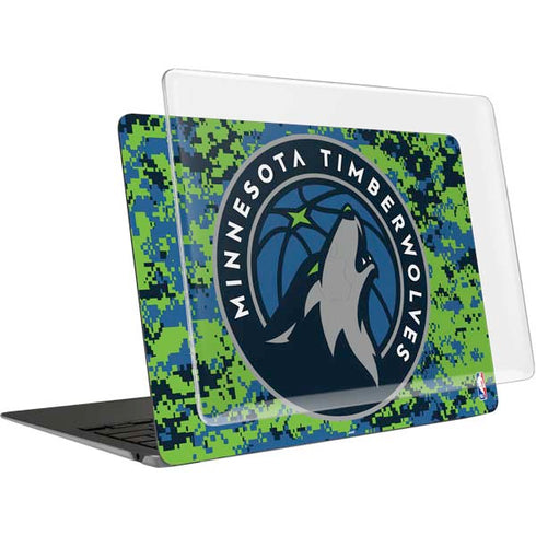 NBA Minnesota Timberwolves Digi Camo MacBook Air 13in M1 (2021) Case plus Skin
