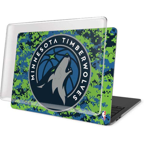 NBA Minnesota Timberwolves Digi Camo MacBook Pro 13in (2020) Case plus Skin