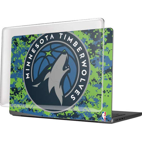 NBA Minnesota Timberwolves Digi Camo MacBook Pro 14in (2021-24) Case plus Skin