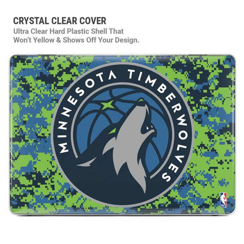 NBA Minnesota Timberwolves Digi Camo MacBook Pro 15in (2016-19) Case plus Skin