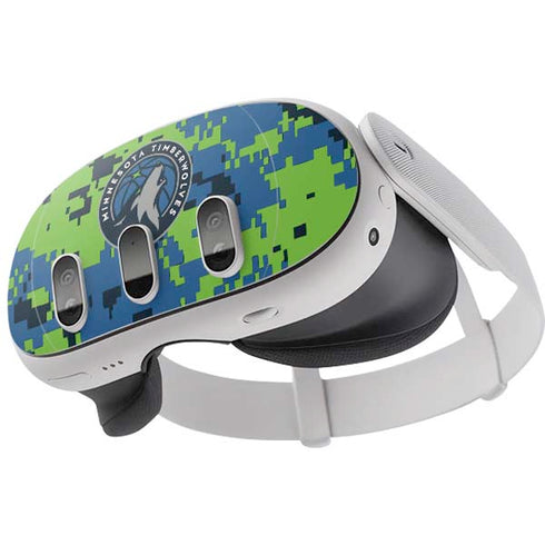 NBA Minnesota Timberwolves Digi Camo Meta Quest 3 Skin