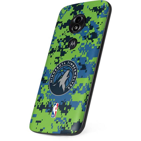 NBA Minnesota Timberwolves Digi Camo Moto E5 Play Skin
