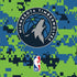 NBA Minnesota Timberwolves Digi Camo Moto E5 Play Skin