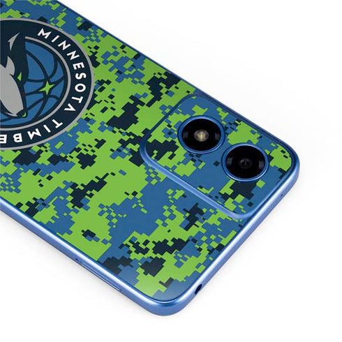 NBA Minnesota Timberwolves Digi Camo Moto G Play 4G (2024) Skin