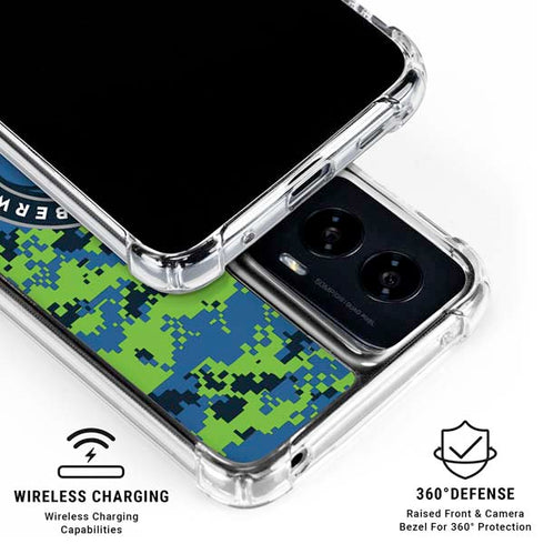 NBA Minnesota Timberwolves Digi Camo Moto G Power 5G (2024) Clear Case