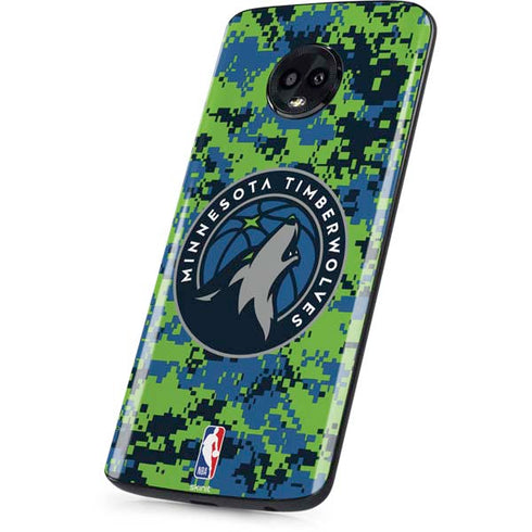 NBA Minnesota Timberwolves Digi Camo Moto G6 Skin