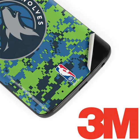 NBA Minnesota Timberwolves Digi Camo Moto G6 Skin