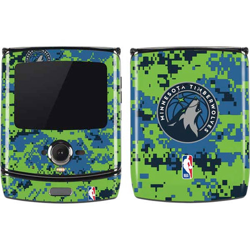 NBA Minnesota Timberwolves Digi Camo Motorola RAZR Skin
