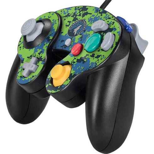 NBA Minnesota Timberwolves Digi Camo Nintendo GameCube Controller Skin