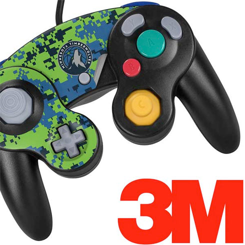 NBA Minnesota Timberwolves Digi Camo Nintendo GameCube Controller Skin