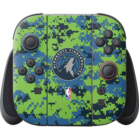 NBA Minnesota Timberwolves Digi Camo Nintendo Skins