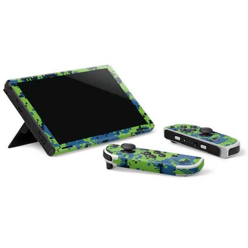NBA Minnesota Timberwolves Digi Camo Nintendo Switch OLED (2021) Skin
